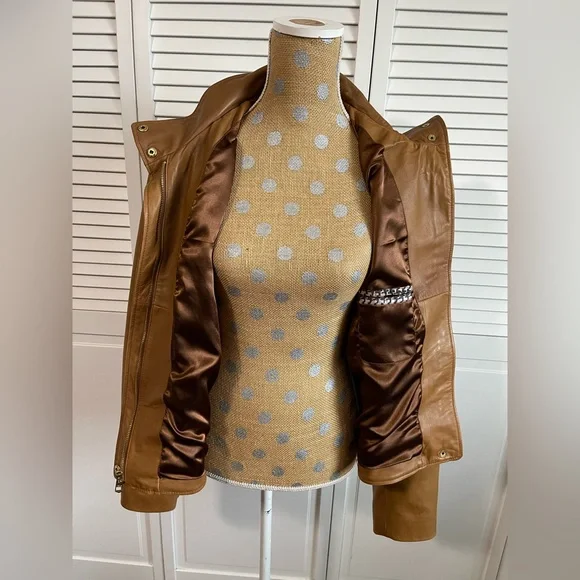 Vintage Brown Moto Wilsons Leather jacket coat Sz XL - Picture 6 of 15